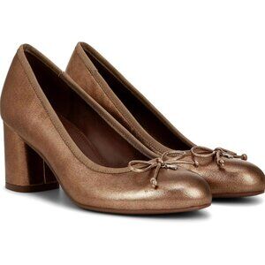 Naturalizer Sienna Block Heel Pump Bronze NIB Sz 11 M